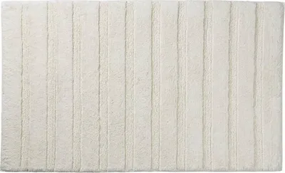 Immagine prodotto di Tappeto da bagno Megan 80x50 cm in cotone grigio-bianco