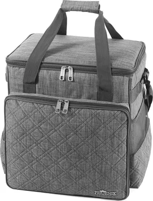 Produktbild von Phönix Overlocktasche Quilt Design grau