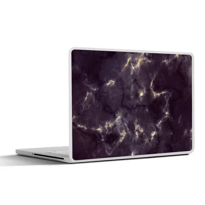 Produktbild von MuchoWow® Laptop Aufkleber Sticker Cover Gold - Edelsteine - Achatstein - Geode 32.5x23.5 cm - Sticker für Laptop - Selbstklebend