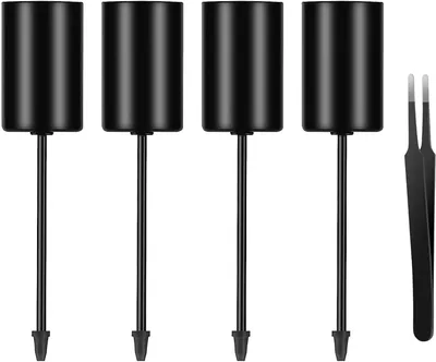 Productafbeelding van 4 stuks zwarte adventskrans, kaarsenhouders voor staafkaarsen, staafkaarsenhouder, kerstdecoratie, kaarsenverlichting