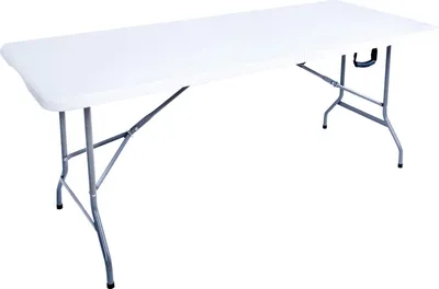 Obrázek produktu pro Skládací zahradní stůl Rebecca Mobili z HDPE a oceli, bílý