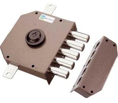 Immagine prodotto di Serratura Triplice Da Applicare Senza Scrocco A Pompa 30620 - mm.60 DX cilindro ø mm.30 (30620VD60XE)