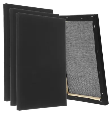 4er-Pack schwarze Leinwand 30" x 40" zum Malen