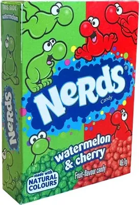 Produktbild von NERDS AMERICAN CANDY WILDKIRSCHE WASSERMELONE 46,7 g