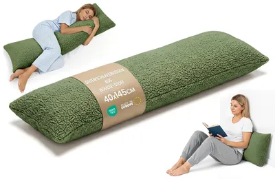 Produktbild von Schwangerschaftskissen und Stillkissen Bouclé - 145 cm lang für Unterstützung und Entspannung