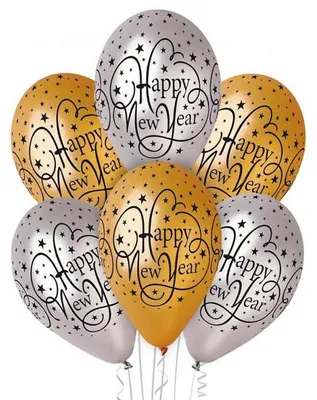 Immagine prodotto di 6 Luftballons Silvester Buon Anno Oro Silber