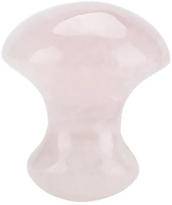 Produktbild von Dailygoods - Gua Sha Stein, Pilzform - Rosenquarz