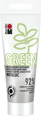 Obrázok produktu pre Marabu 14500050782 Marabu Green Alkydová farba na vodnej báze, strieborná metalíza