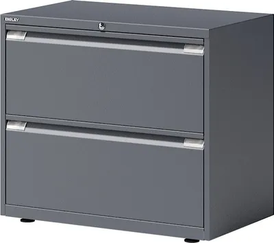 Produktbild von BISLEY Hängeregistraturschrank Essentials Maße: 80 x 69,3 x 47 cm (B x H x T) Werkstoff: Stahl Farbe: anthrazit