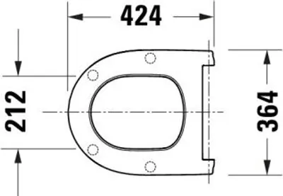 Immagine prodotto di DURAVIT 0023290000 Univ.WC-Sitz a D Tief 421mm Ülap
