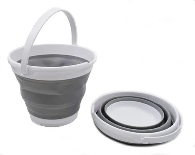 Image de Seau pliable de 10 litres, seau rond pour l'extérieur