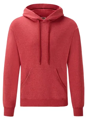 Immagine prodotto di Fruit of the Loom - Felpa con cappuccio "Classic" da uomo FK2839 (M) (rosso brughiera)