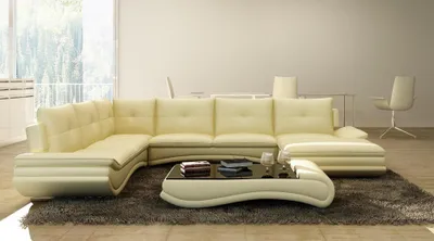Obrázok produktu pre Kožená pohovka XXL tvar U obývacia izba pohovka veľká kožená pohovka pohovky rohová pohovka