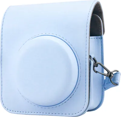 Produktbild von Kameratasche Kompatibel mit Fujifilm Instax Mini 12 11 9 8 Sofortbildkamera, Kunstleder Tragetasche (Blau)