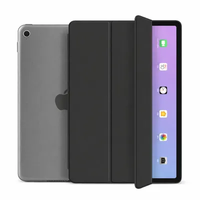 Produktbild von Schutzhülle für Apple iPad 10.2" Zoll 9. 8. 7. Generation (2021/2020/2019) Etui Tasche Case Smart Cover Standfunktion Wake Up Sleep - SCHWARZ