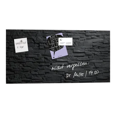 Immagine prodotto di SIGEL GL149 Lavagna magnetica in vetro Artverum - Design ardesia, 91 x 46 cm