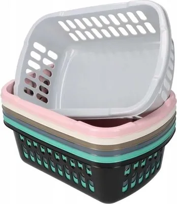 Image de conteneur organisateur de panier en plastique 34 x 24 cm 7001