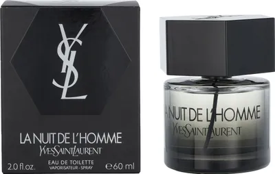 Produktbild von Yves Saint Laurent La Nuit de l'Homme, Männer, 60 ml, Spray, ALCOHOL. AQUA (WATER). PARFUM (FRAGRANCE). ETHYLHEXYL METHOXYCINNAMATE. LINALOOL. LIMONENE. BUTYL..., 1 Stück(e)