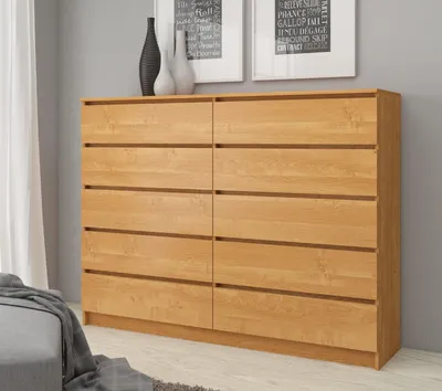 Produktbild von Kommode – Sideboard – Schubladenkommode – 160 cm – Braun – Viel Stauraum im modernen Stil