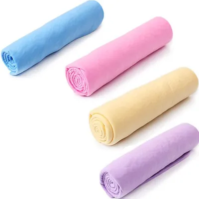 Produktbild von Set mit 5 schnell trocknenden Handtüchern für Hunde, 43 cm x 66 cm, geeignet für kleine und mittelgroße Hunde
