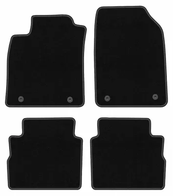 Obrázok produktu pre Velúrové autokoberce pre: Opel Vectra C 2003-2008 (kombi) – sada 4 ks, čierne, na mieru – Wielganizator BASIC