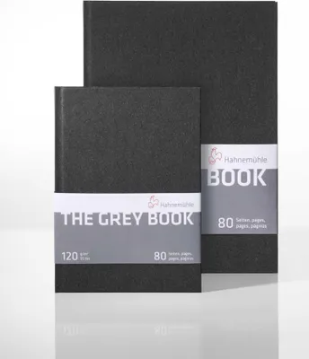 Obrázek produktu pro Hahnemühle 10628682, Jednobarevný, Šedá, Bílá, A4, 40 listy, 120 g/m², Pevná vazba