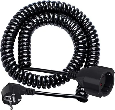 Produktbild von PVC-Verlängerungskabel 2 Meter mit Sicherheitskontakt und Spule