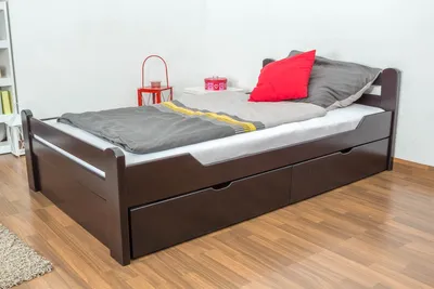 Produktbild von Buche Bettgestell 120 x 200 cm Schokobraun