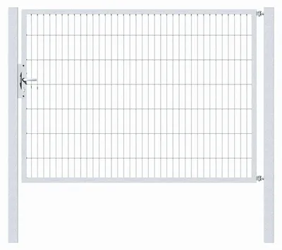 Produktbild von Alberts Einzeltor Flexo mit Zubehör, zum Einbetonieren, feuerverzinkt, Breite 200 cm, Höhe 140 cm