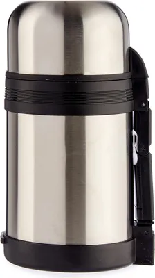 Zdjęcie produktu dla Termos ze stali nierdzewnej, 800 ml, elastyczny uchwyt