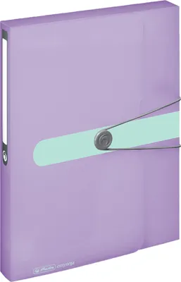 Produktbild von Herlitz Sammelbox A4, PP-Folie, flieder, transparent