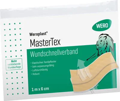 Produktbild von Weroplast MasterTex Wundschnellverband 1 m x 6 cm