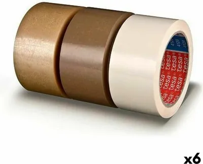 Image de tesapack 4120 Ruban adhésif d'emballage PVC 66 m × 50 mm transparent 6 pces