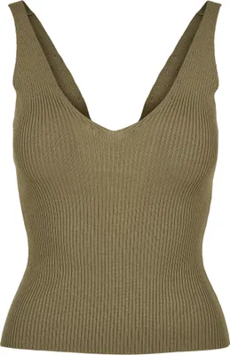 Immagine prodotto di Urban Classics - Top a costine da donna cachi - 5XL