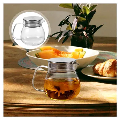 Produktbild von Praktische Glasteekanne mit Edelstahlfilter für Zuhause und Büro