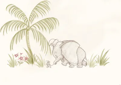 Produktbild von Wandbild - Follow me Dumbo! - Größe 70 x 50 cm