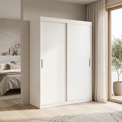 Produktbild von Masseno Schiebetürenschrank TELA 160/205/60cm 2-türig Weiß