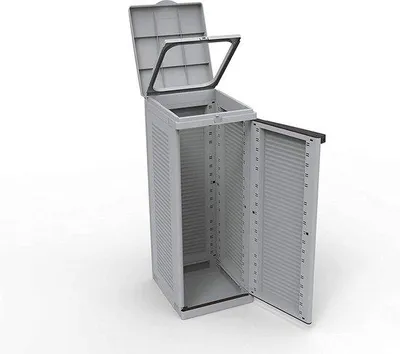 Produktbild von Famanu Abfalltrennsystem EcoCab 1 - Kunststoff, Grau
