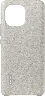 Produktbild von Xiaomi Mi 11 Cloth Pattern Vegan Leather Case polar gray