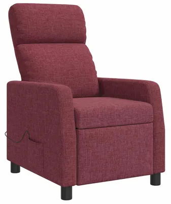 Imagen del producto de Sillón de masaje relax, color burdeos, tapizado en tela