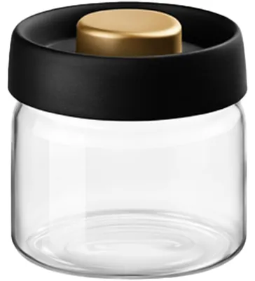 Obrázek produktu pro Skleněná vzduchotěsná nádoba pro skladování kávy a suchých potravin, objem 500 ml