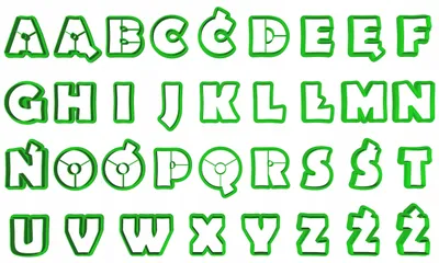 Produktbild von Cookie Monster Alphabet Ausstecher Buchstaben Set 4cm