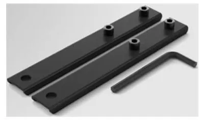 Imagen del producto de Soporte - Componente de montaje (2 extensiones de montaje) - para pantalla plana - 200 mm - Compatible con montaje VESA