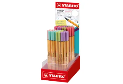Image de Stylo fin "point 88" présentoir 80 pièces