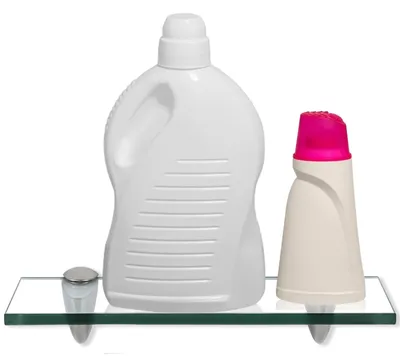Produktbild von Peviasot Glasablage Bad 30x10 cm Klarglas Wandregal Badezimmer Glasablage ESG Sicherheitsglas rostfrei