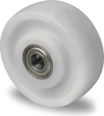 Productafbeelding van Reservewiel, diameter 125 mm, draagvermogen 700 kg, polyamide, wit, asdiameter 10 mm, naflengte 45/47 mm