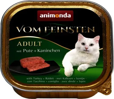 Obrázek produktu pro animonda Vom Feinsten 4017721834421, Dospělý jedinec, Jakékoli plemeno, Králík, Turecko, 100 g