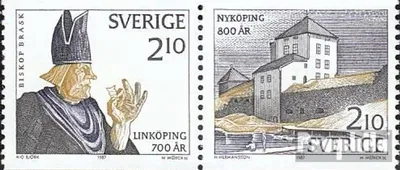 Produktbild von Briefmarken Schweden 1987 Mi 1441-1442 Paar (kompl.Ausg.) postfrisch Sondermarke