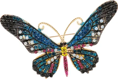 Zdjęcie produktu dla Butterflies Rhinestone Brooch Pin, Butterflies Brooch Pin, Rhinestone Butterflies Brooch, Blue Butterflies Brooch Pin, Butterflies Brooch, Brooches Pin Jewelry