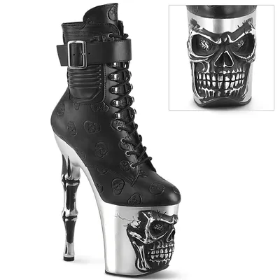 Produktbild von RAPTURE-1020STR-02 Damen Booties von Pleaser, Schwarz EU 35, US 5
